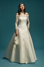 свадебное платье цвета слоновой кости